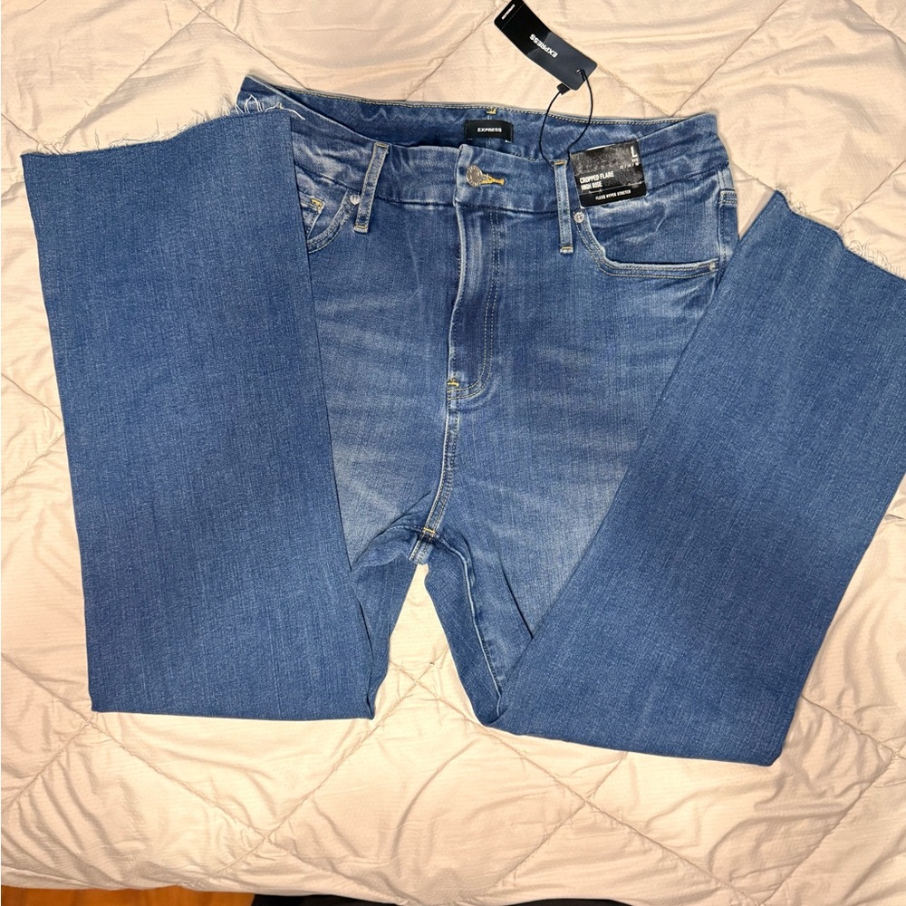 Express Women's Blue Ankle Jeans